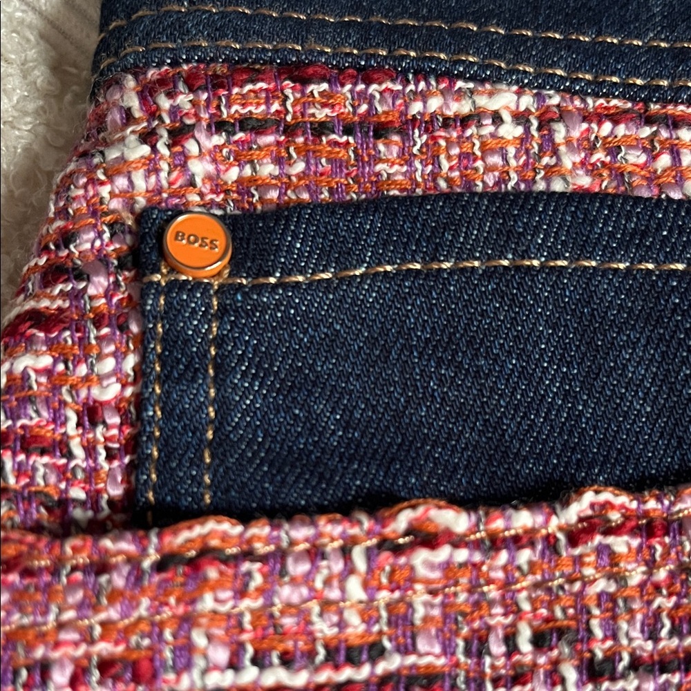 Boss Multicolor Tweed and Denim Skirts,Brand new.